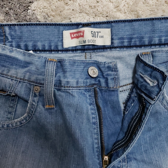 Levi's jeans light blue 507 slim boot cut - Picture 3 of 7